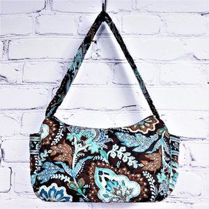 Vera Bradley Purse Retired Java Blue Hobo Bag
